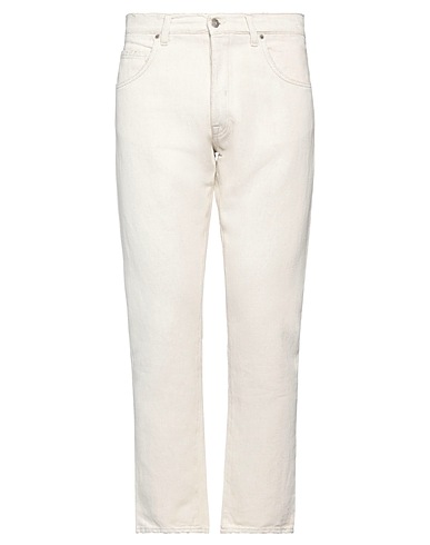2W2M Denim pants Ivory 57% Cotton, 43% Hemp