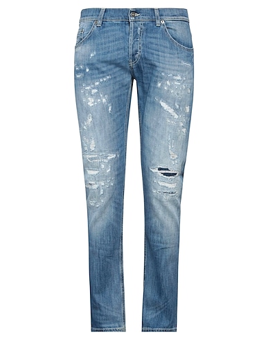 DONDUP Denim trousers Blue 89% Cotton, 11% Elastomultiester
