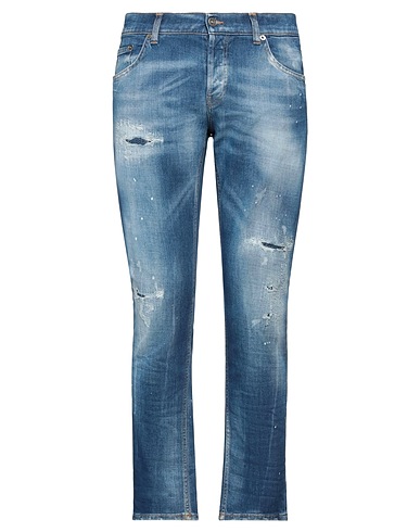 DONDUP Denim pants Blue 92% Cotton, 6% Elastomultiester, 2% Elastane