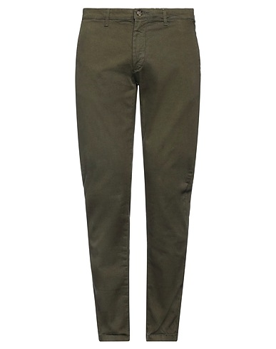 LIU •JO MAN Pantalone Verde militare 98% Cotone, 2% Elastan