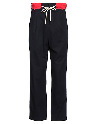 PALM ANGELS Casual trouser Midnight blue 100% Cotton, Polyester