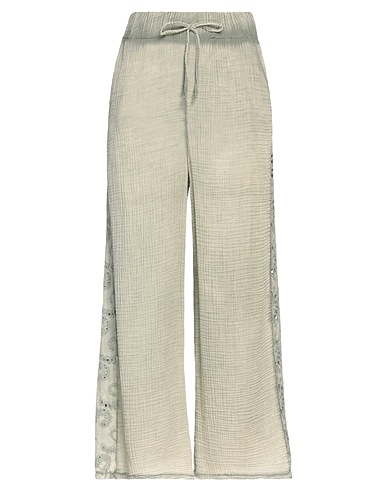BOUTIQUE de la FEMME Casual pants Sage green 100% Cotton