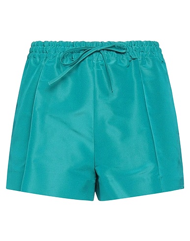 VALENTINO GARAVANI Shorts & Bermuda Emerald green 100% Silk