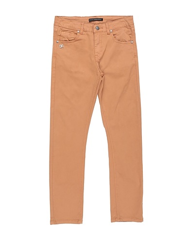 DANIELE ALESSANDRINI Casual trouser Camel 98% Cotton, 2% Elastane