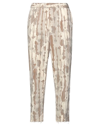 MESSAGERIE Casual trouser Beige 100% Cotton
