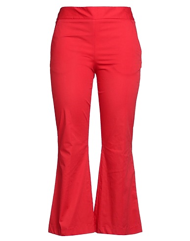 THE ABITO Milano Casual pants Tomato red 98% Cotton, 2% Elastane