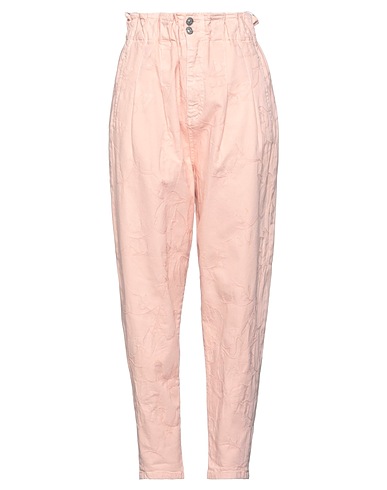 NOIR AND BLEU Casual trouser Pink 98% Cotton, 2% Elastane
