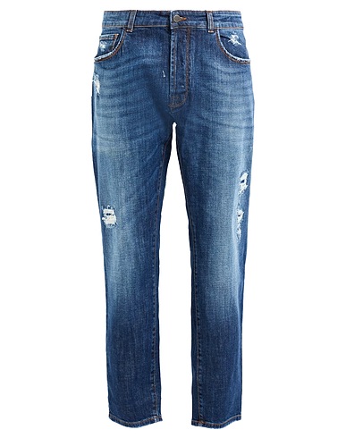 REIGN Denim trousers Blue 98% Cotton, 2% Elastane