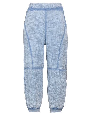 BOUTIQUE de la FEMME Casual trouser Pastel blue 100% Cotton