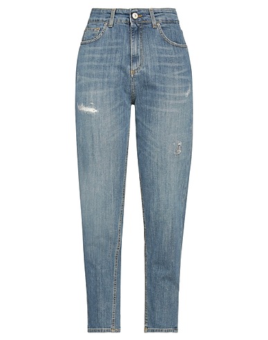NOIR AND BLEU Denim trousers Blue 98% Cotton, 2% Elastane
