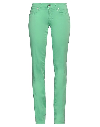 JACOB COHЁN Casual trouser Lime green 97% Cotton, 3% Elastane