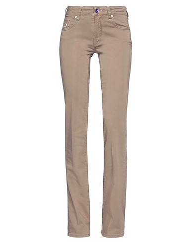 JACOB COHЁN Casual trouser Khaki 97% Cotton, 3% Elastane