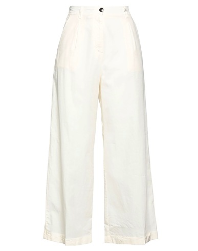 MYTHS Casual trouser Ivory 75% Cotton, 25% Silk