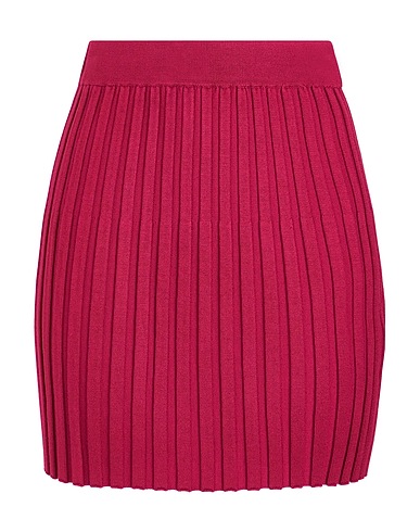 8 by YOOX Minigonna VISCOSE RIBBED MINI SKIRT
 Prugna 73% Viscosa, 27% Poliammide riciclato
