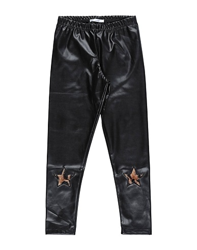 U+É Leggings Nero 100% Poliestere, Poliuretano