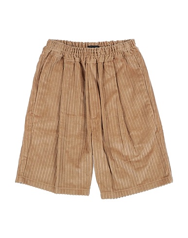 SKILL_OFFICINE Shorts & Bermuda Camel 60% Polyester, 40% Viscose