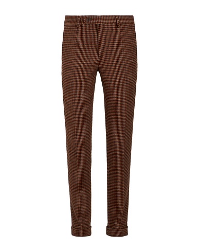 8 by YOOX Casual παντελόνι FLANNEL ESSENTIAL CHINO PANT Σοκολατί 60% Ανακυκλωμένο Μαλλί, 20% Ανακυκλωμένος πολυεστέρας, 15% Ανακυκλωμένος Πολυαμίδη, 5% Άλλες ίνες