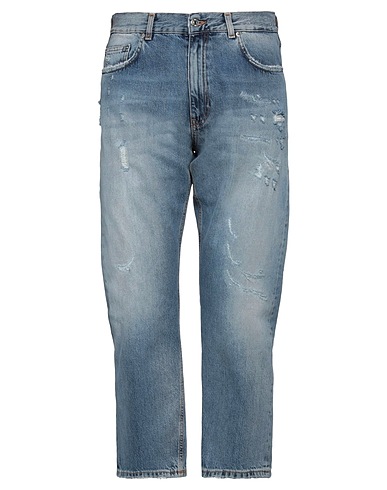 GRIFONI Denim trousers Blue 100% Cotton