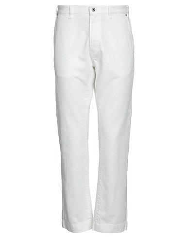 GRIFONI Casual trouser White 100% Cotton