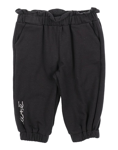 U+É Casual trouser Black 95% Cotton, 5% Elastane