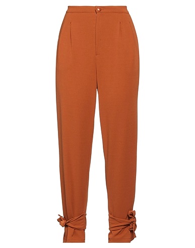 BOUTIQUE de la FEMME Casual trouser Brown 95% Polyester, 5% Elastane