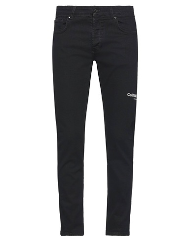 COSTUME NATIONAL Denim pants Black 99% Cotton, 1% Elastane