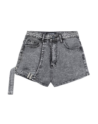 U R INK Shorts jeans Nero 100% Cotone