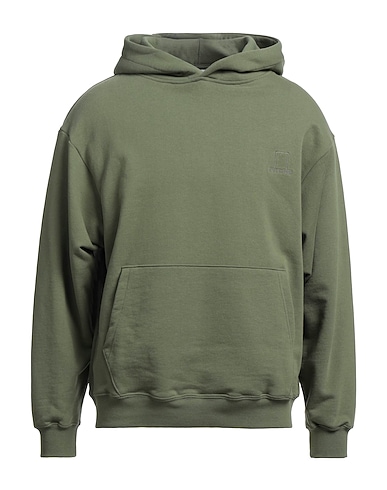 HEAVEN DOOR Felpa Verde militare 100% Cotone