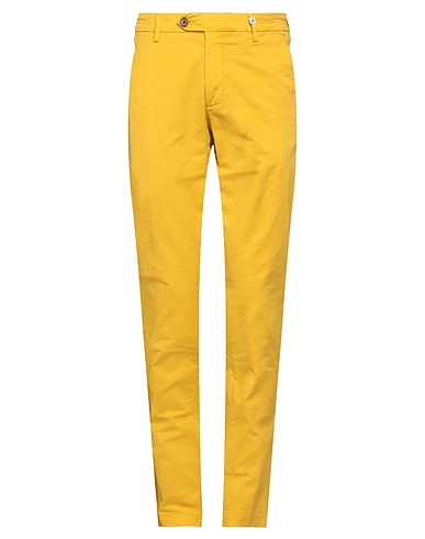MYTHS Casual pants Mustard 97% Cotton, 3% Elastane