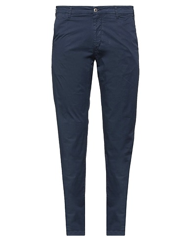 40WEFT Casual trouser Midnight blue 98% Cotton, 2% Elastane