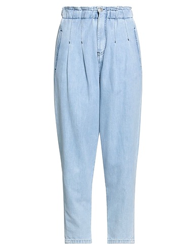 NOIR AND BLEU Denim trousers Blue 100% Cotton