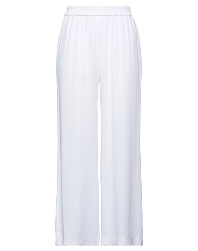 FABIANA FILIPPI Casual trouser White 57% Acetate, 43% Silk