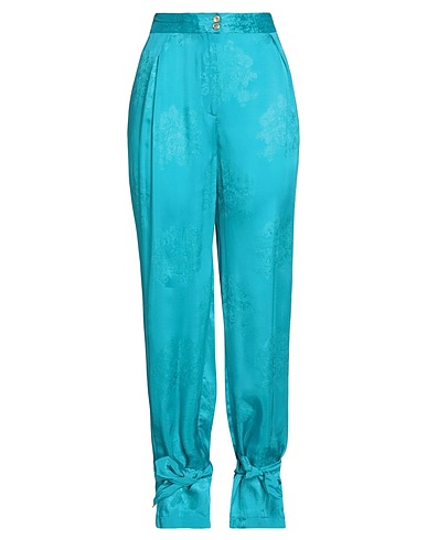 PINKO Casual trouser Turquoise 57% Viscose, 43% Cupro