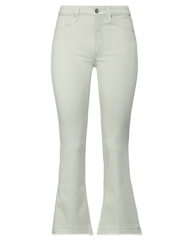 DONDUP Bootcut Jeans Light green 92% Cotton, 6% Elastomultiester, 2% Elastane