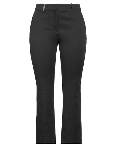 PESERICO Casual trouser Black 97% Cotton, 3% Elastane