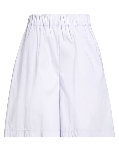 LIVIANA CONTI Shorts & Bermuda Lilac 68% Cotton, 28% Polyamide, 4% Elastane