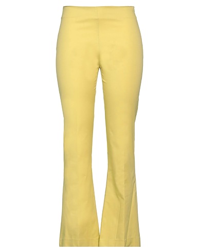 MAISON LAVINIATURRA Pantalone Verde lime 97% Cotone, 3% Elastan