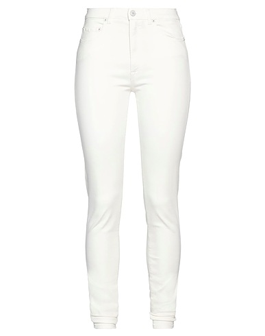 (+) PEOPLE Denim trousers White 92% Cotton, 6% Polyester, 2% Elastane