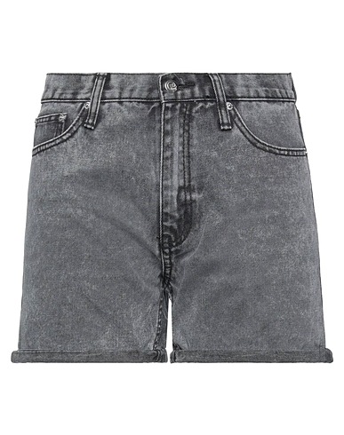 CHEAP MONDAY Denim shorts Black 85% Cotton, 15% Polyester