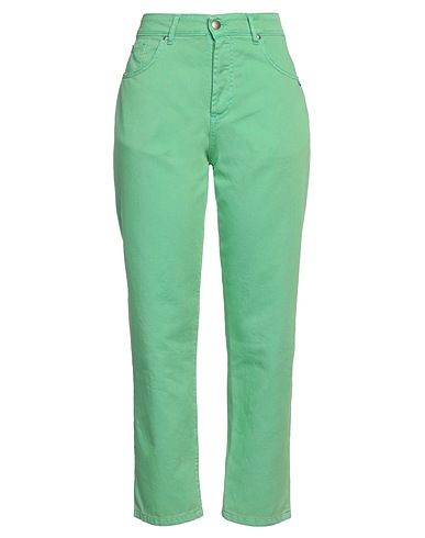 BERNA Casual trouser Light green 100% Cotton