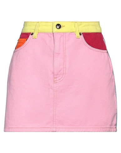 SEMICOUTURE Denim skirt Pink 100% Cotton