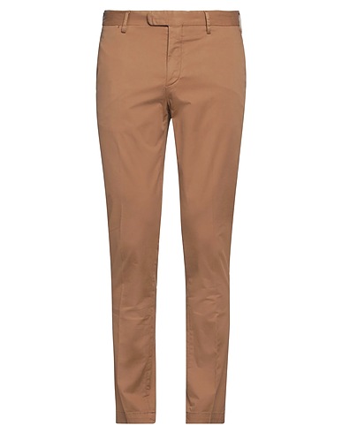 DEVORE INCIPIT Casual pants Camel 97% Cotton, 3% Elastane