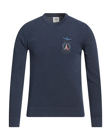 AERONAUTICA MILITARE Pullover FRECCE TRICOLORI Blu notte 75% Cotone, 25% Lyocell