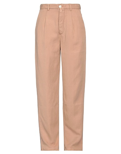 (+) PEOPLE Pantaloni jeans Nocciola 75% Lyocell, 25% Lino