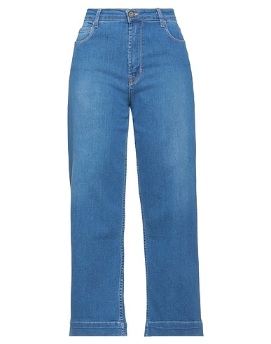 MERCI ITALIA Denim trousers Blue 100% Cotton