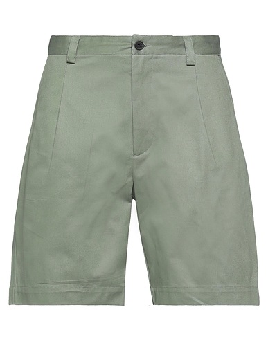 WOOD WOOD Shorts & Bermuda Military green 100% Cotton