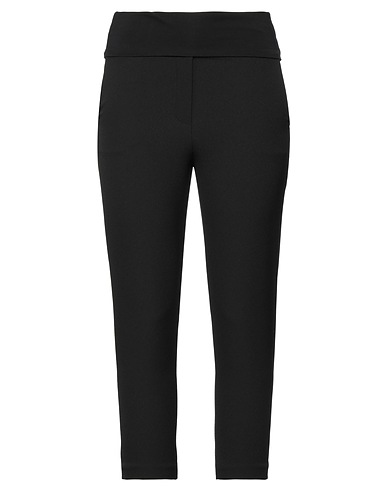 MANILA GRACE Casual trouser Black 96% Cotton, 4% Elastane