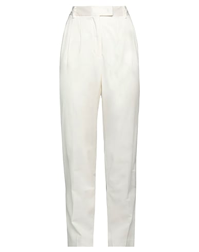 GAëLLE Paris Casual trouser Ivory 53% Cotton, 42% Viscose, 5% Elastane