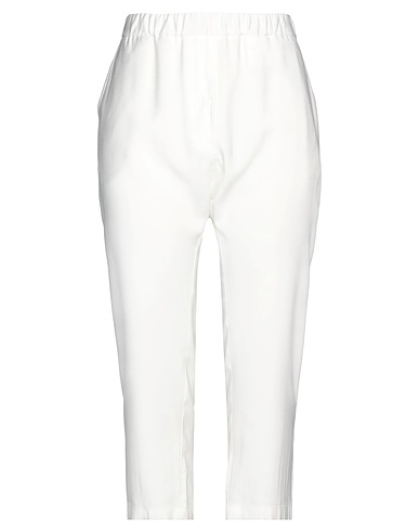 8PM Pantalone Bianco 90% Rayon, 10% Poliestere