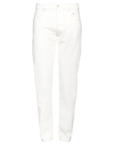 SIVIGLIA Denim trousers White 98% Organic cotton, 2% Elastane